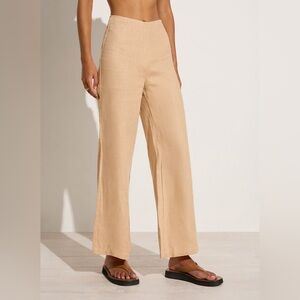 NWT Faithfull The Brand La Plage De Mau Linen Pant XS